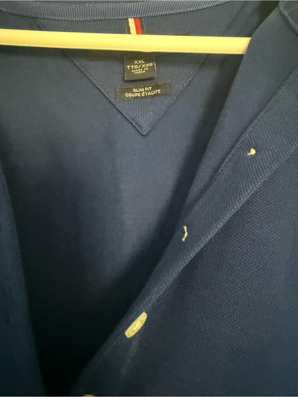 Tommy Hilfiger Navy Polo Shirt Dress with Subtle Logo - Picture 2 of 2